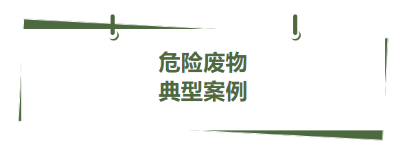 典型案例丨危險(xiǎn)廢物系列十